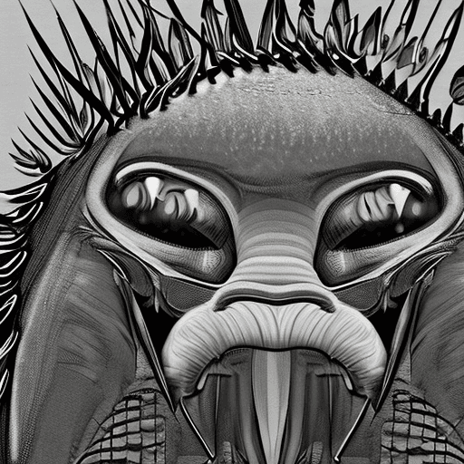 AI generated: Imagine a creature of pure hunger. It is a massive, black maw with rows of sharp teeth. Its body is ...
