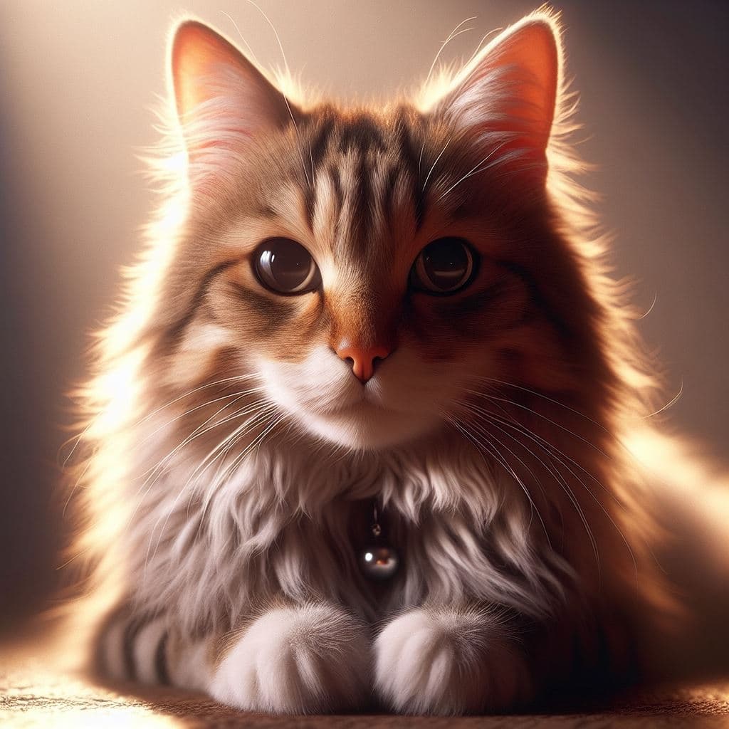 AI generated: a cat, photorealistic, shadow depth of field