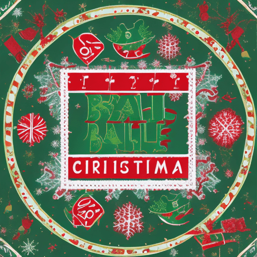 AI generated: A Christmas-themed logo for a product called "Jingle Bait". It's an advent calendar with fishing bai...
