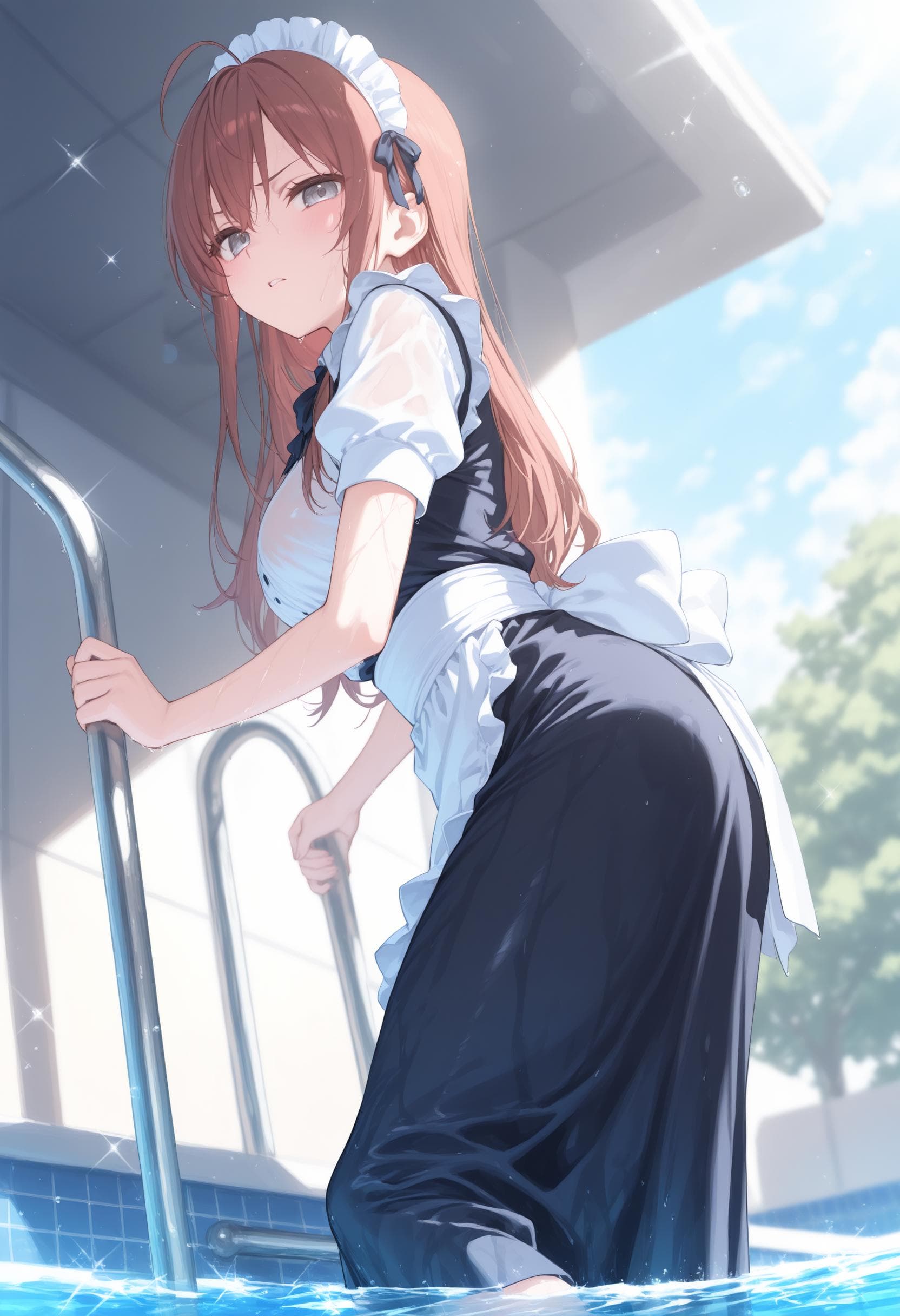 [Illust&XL&Pony] pool ladder / プールはしご