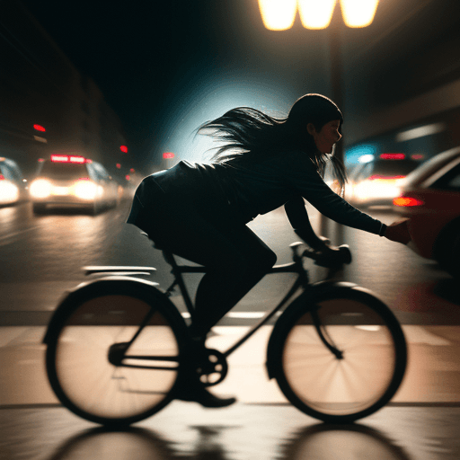 AI generated: nalog film photographic masterpiece, open shot of 100 people using bicycles on a street, Integration...