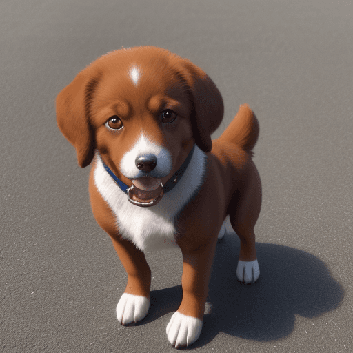 AI generated: Photo of 4d dog