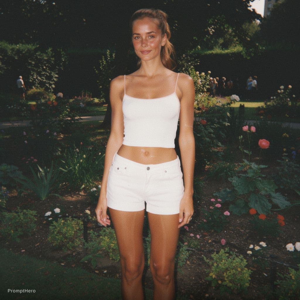 AI generated: Photo taken with a compact digital camera from the early 1990s, grainy, washed out colors, flash pho...