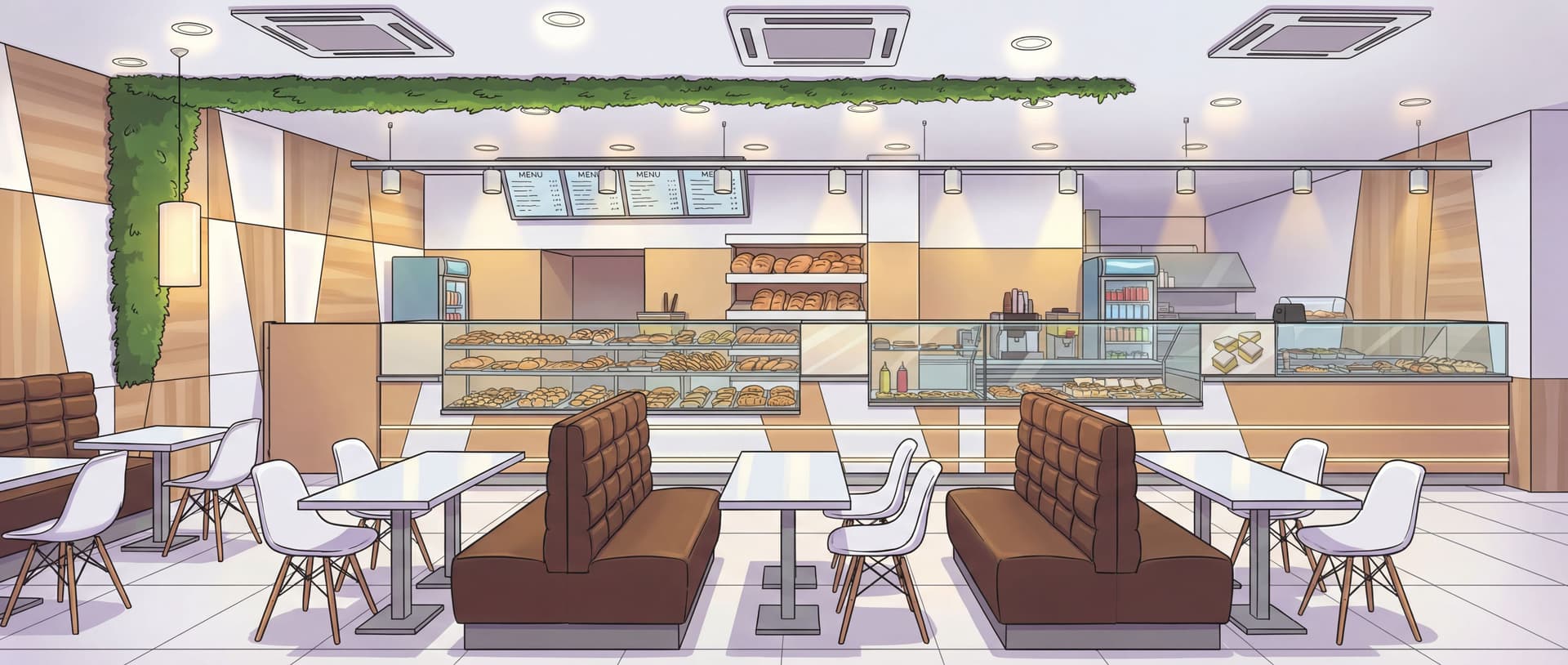 AI generated: change the angle as reference image 2 retain the chairs and the stands . Make the sequance angle pos...