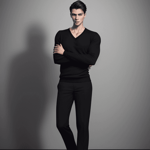 AI generated: create a full-body portrait prompt inspired by the uploaded image, you would describe a male model i...