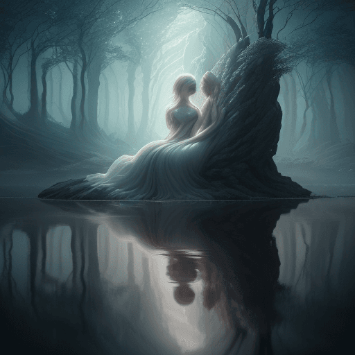 AI generated: Prepare to be whisked away into a realm of surreal beauty and cinematic splendour with this breathta...