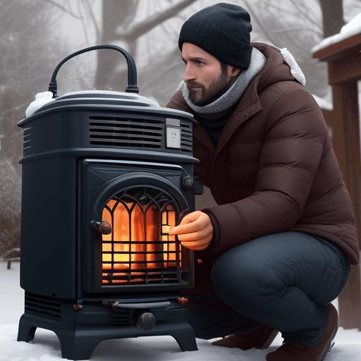 AI generated: A fussion between a 30 years old man and 200 liter heater