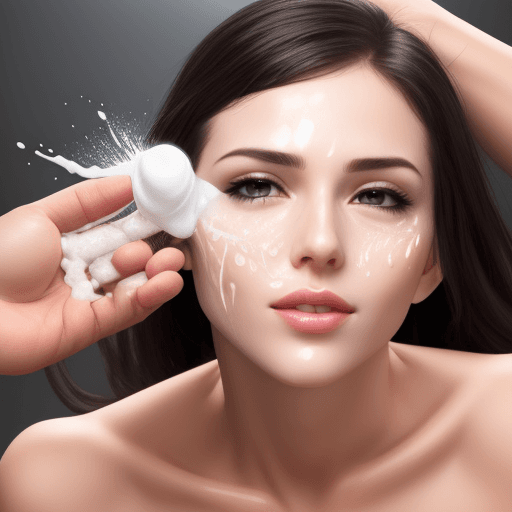 AI generated: Make a male semen on woman’s face