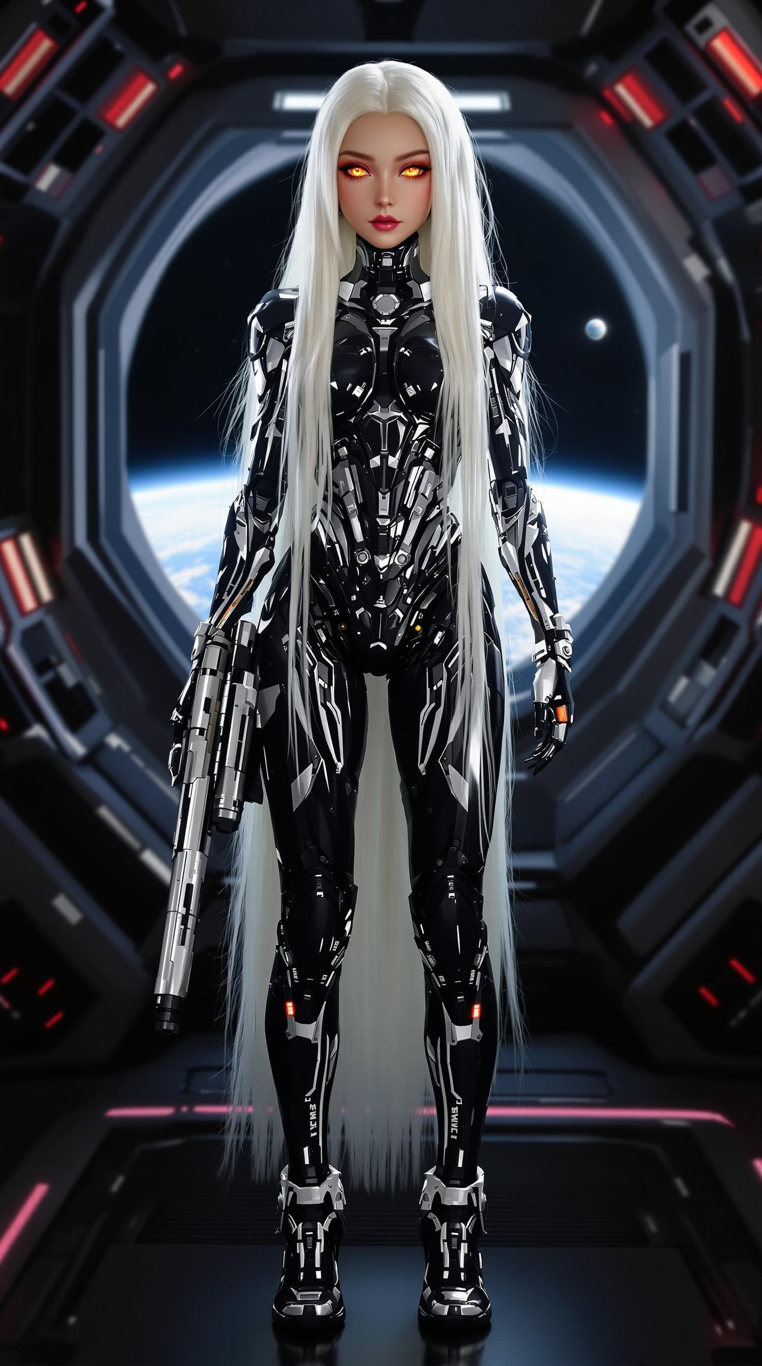 AI generated: exceptionally beautiful mechanical android (tween) girl, (futuristic), (masterpiece), (realistic), (...