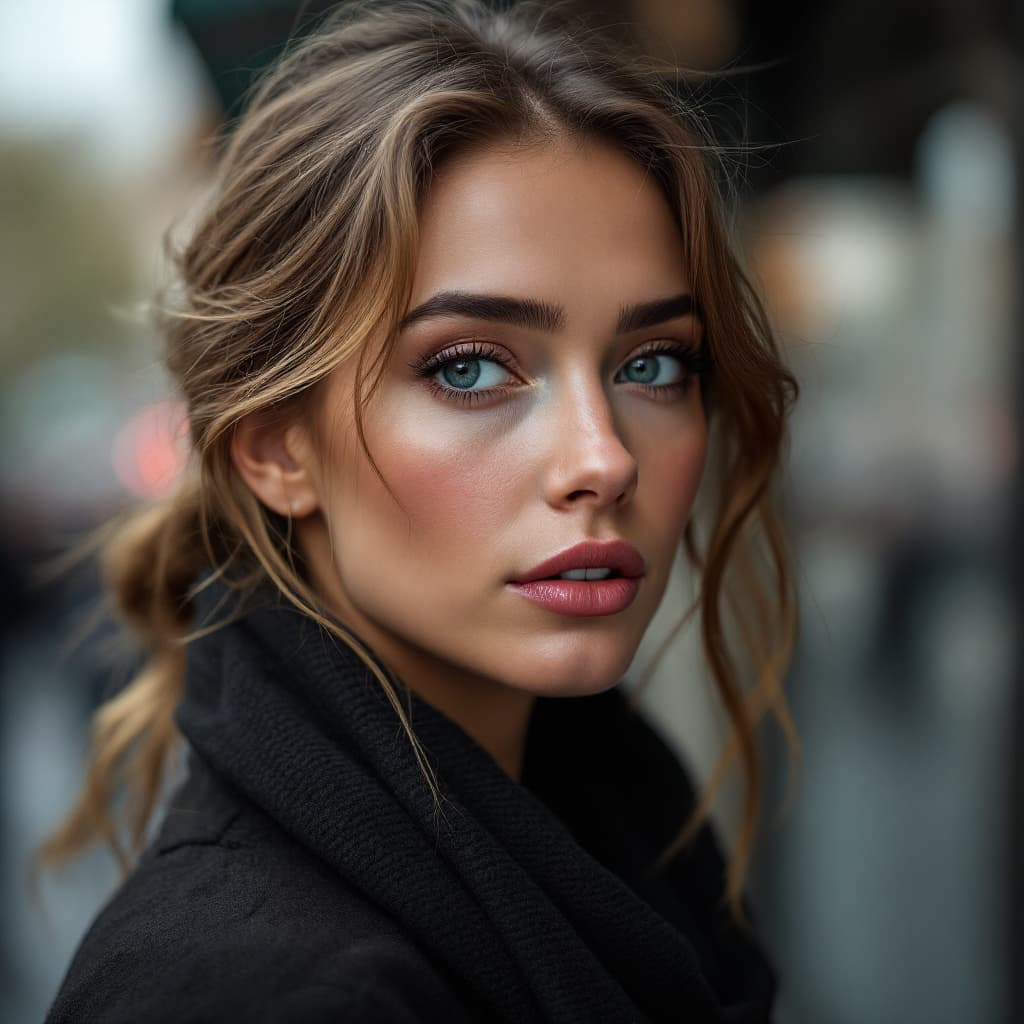 AI generated: ultra-realistic photo of a beautiful russian
 woman, shot on a Sony a7III, on the street in Paris, e...