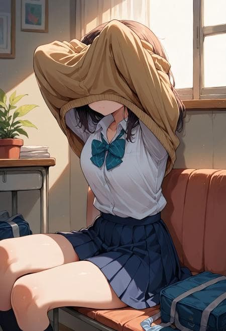 Undressing - Clothes Over Head