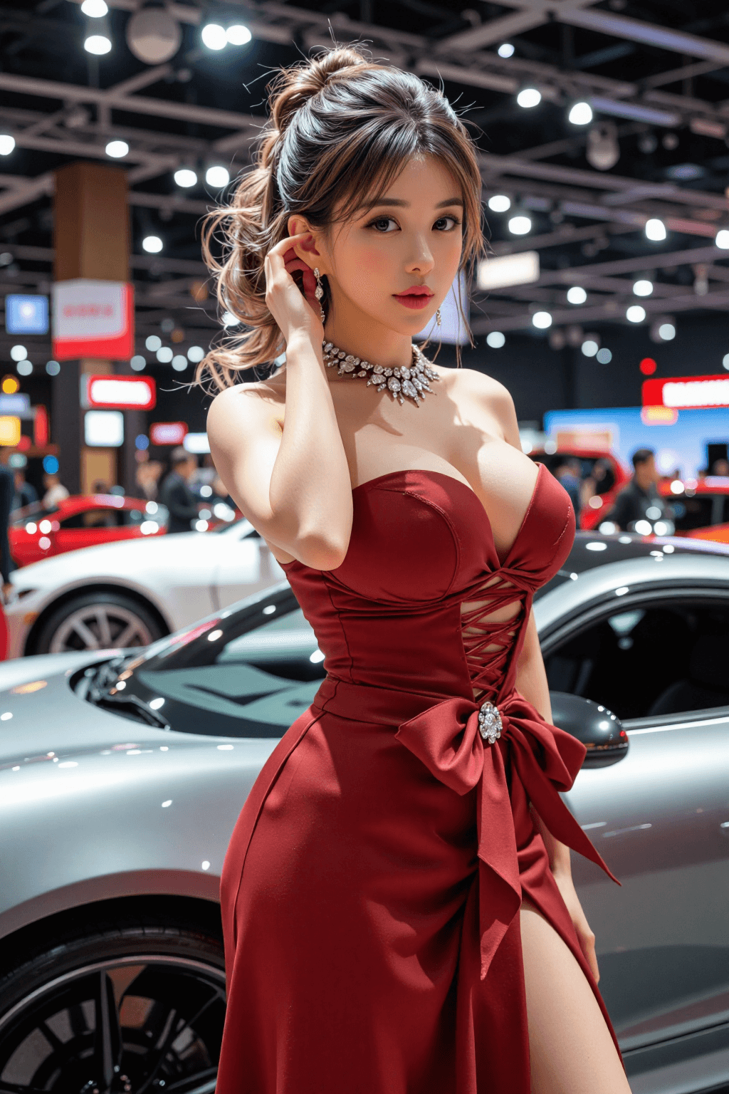 AI generated: A professional, ultra-realistic, and high-resolution photograph of a breathtakingly beautiful young ...