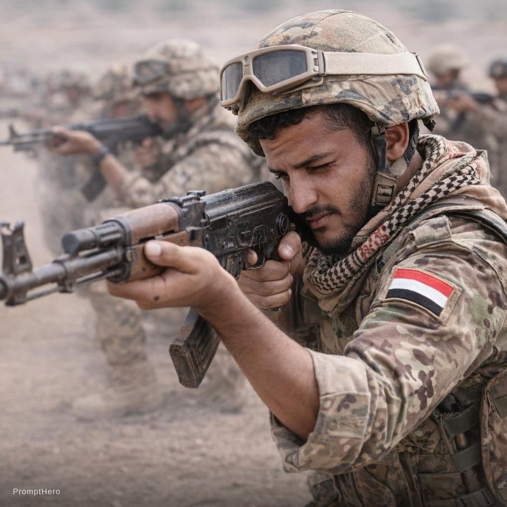 AI generated: I need a  Yemen soldier who is in the process of training
