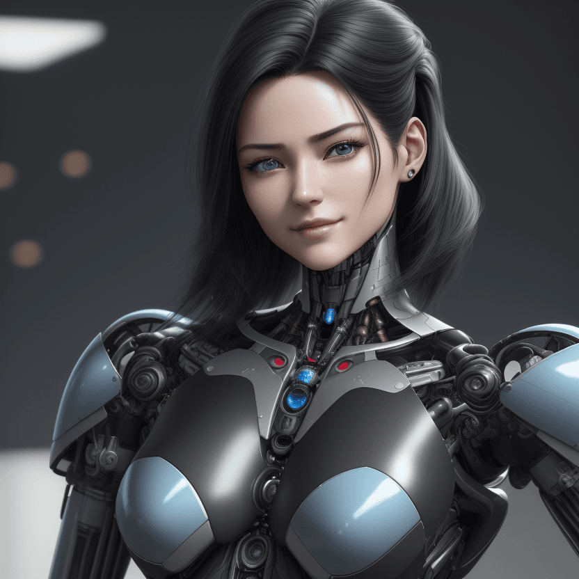 AI generated: retrato de frente, 20 yo, Character Sheet, cabello negro largo y ondulado, ojos azules, sonriendo, c...