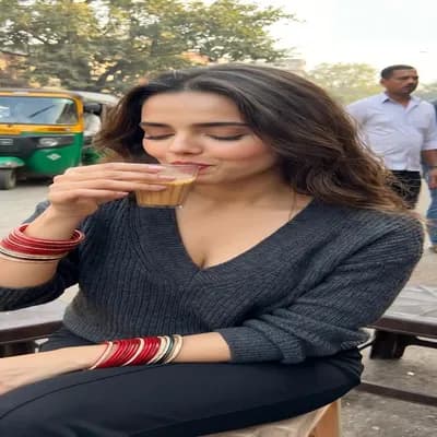 AI generated video: Drinks chai and then blows a kiss and says Good Morning beautiful people. Nothing like drinking a go...
