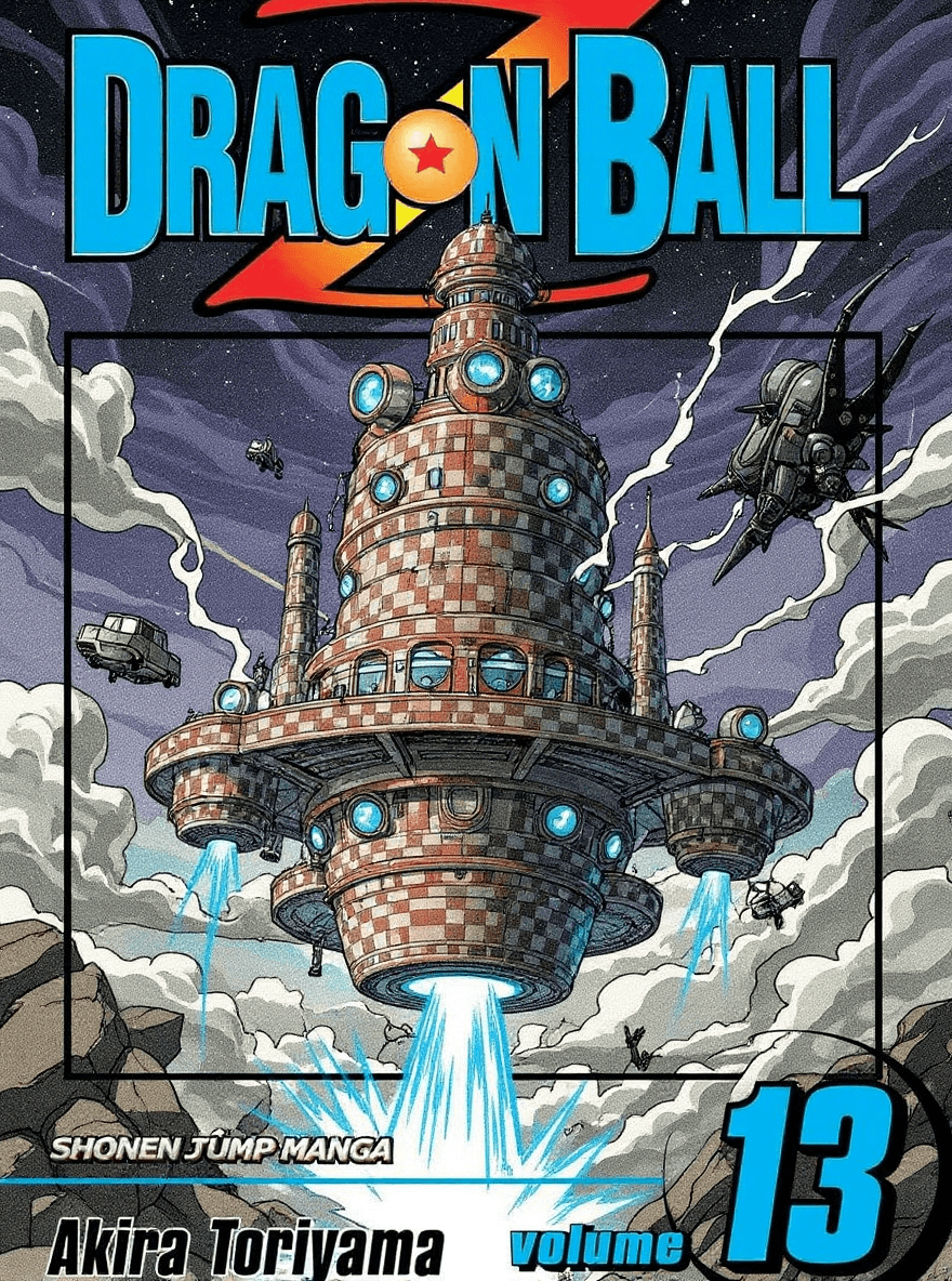 AI generated: Dragon Ball Manga Cover-Style Illustration Prompt (No Character):

"A bold, high-contrast manga co...