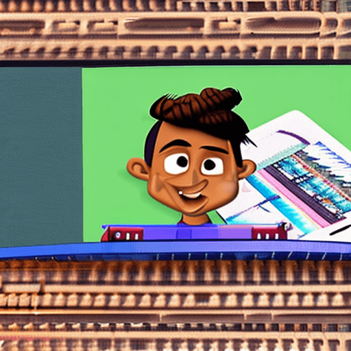 AI generated: Pixar & Disney's "Photoshop" (2024)! A young Indian coder (22, brown skin, green shirt) creates a fa...