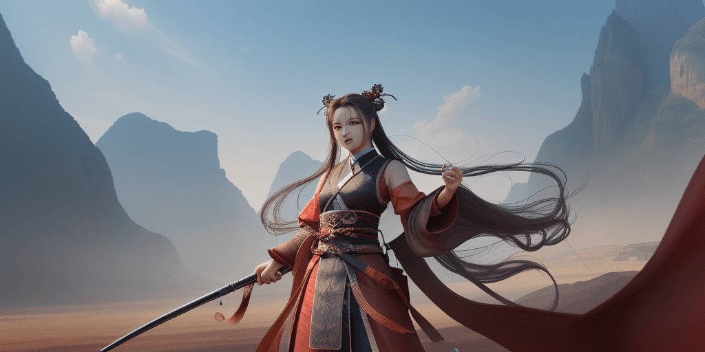 AI generated: a donghua banner, with less than 5 characters, with a lot of detail, high quality image, hyper reali...