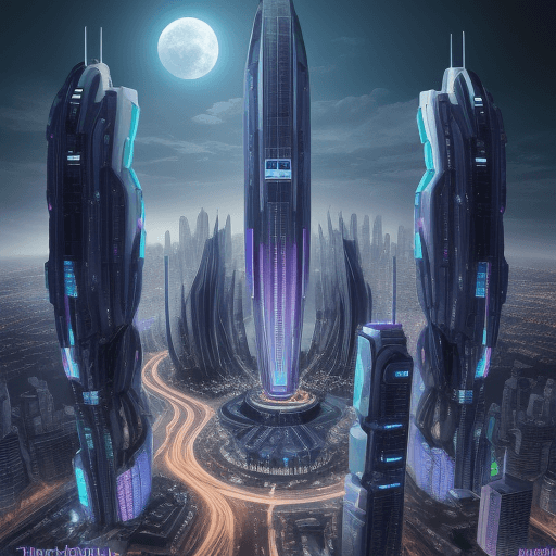 AI generated: make me future city