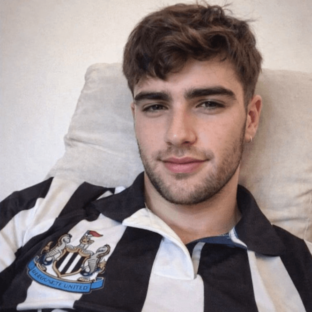 AI generated: Him, posing, handsome, selfie, low quality