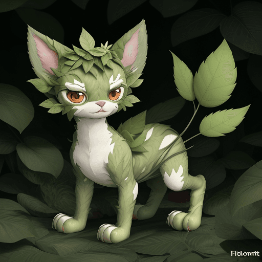 AI generated: a hybrid between an animal and a plant. This creature is called a "Florent. It has a body composed o...