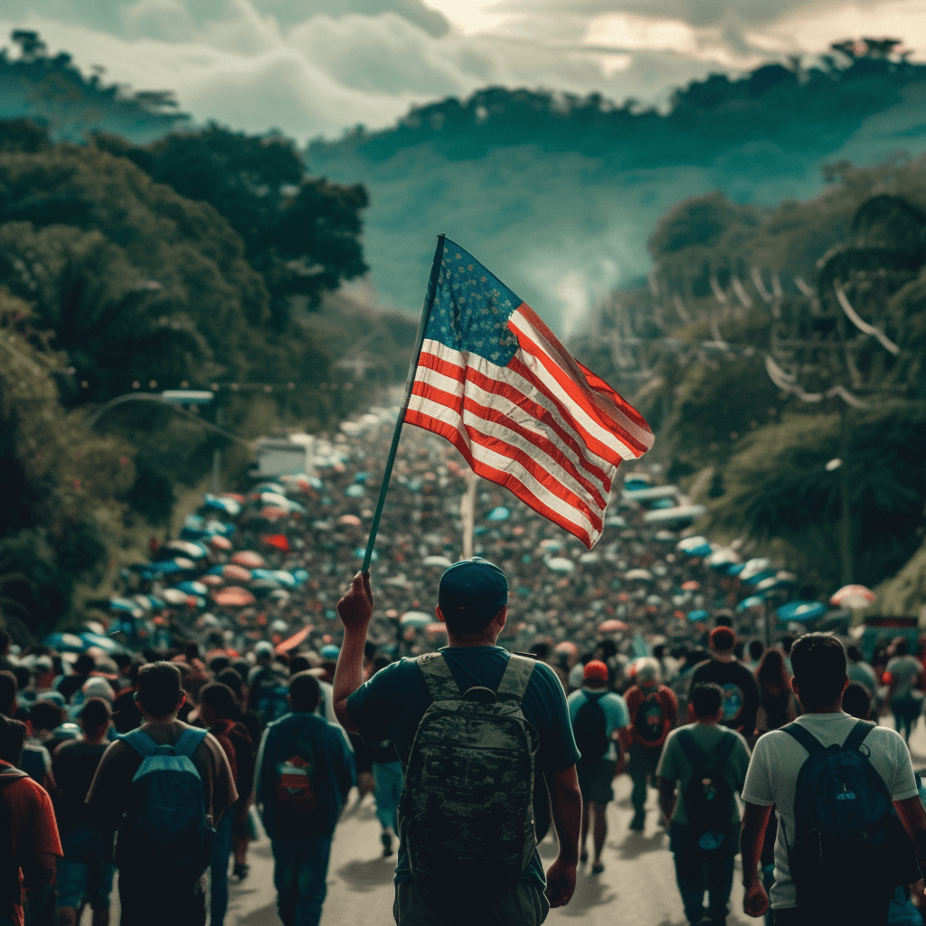 AI generated: fighting for immigrant rights --c 45