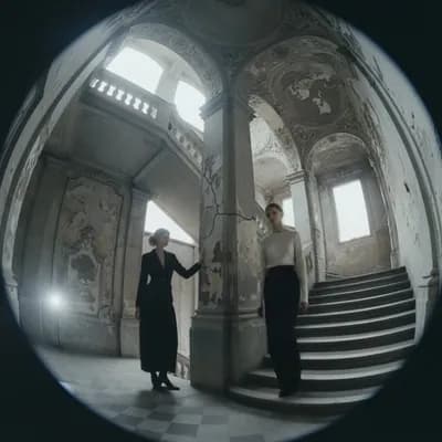 AI generated video: A slow, cinematic video inspired by the editorial minimalism of Jil Sander campaigns, tangled with t...