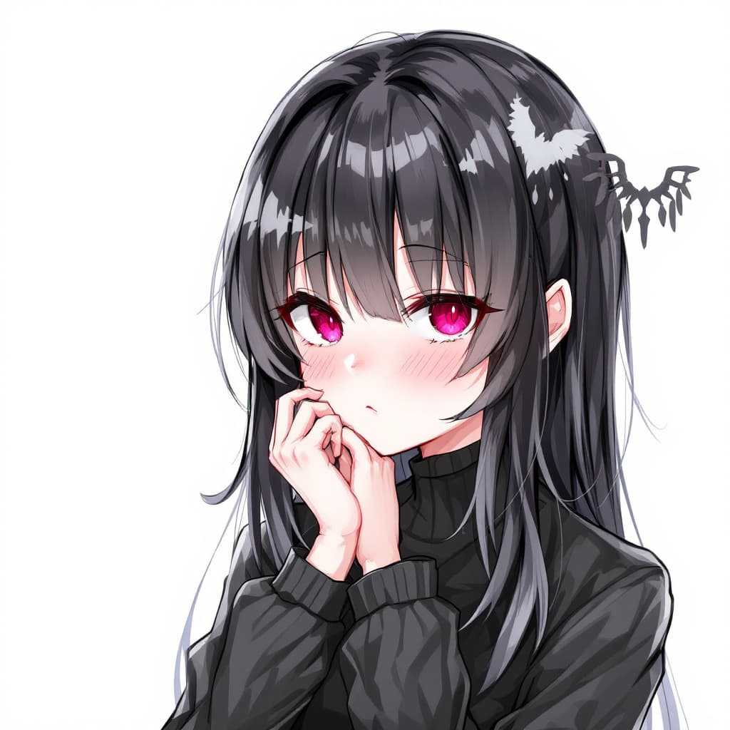 AI generated: 1 girl,, goth,