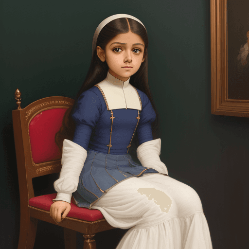 AI generated: cartoon girl in school uniform, in the style of firmin baes, lilia alvarado, y2k aesthetic, indian p...