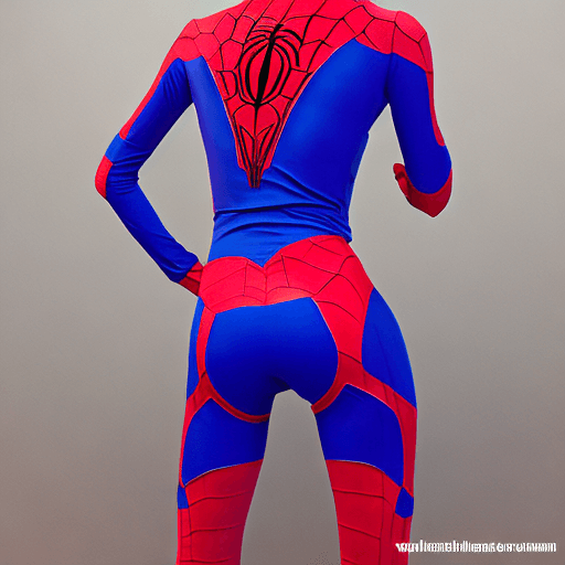 AI generated: spandex Spider-girl