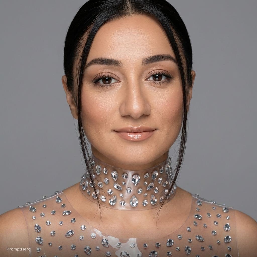AI generated: {
  "1_subject_and_concept": {
    "subject": "adult female beauty model 30s",
    "action": "Static...