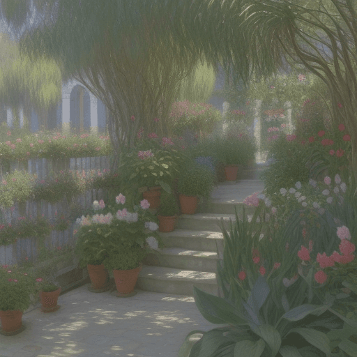 AI generated: Libro, plantas en las páginas, monet, prerrafaelitas