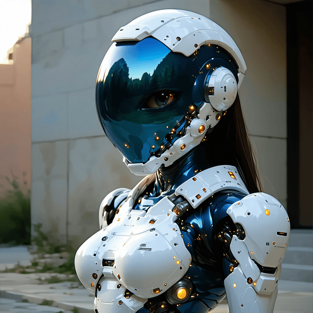 AI generated: Hyper realistic painting of a beautiful girl in an EVA plugsuit, hyper detailed, anime, by greg rutk...