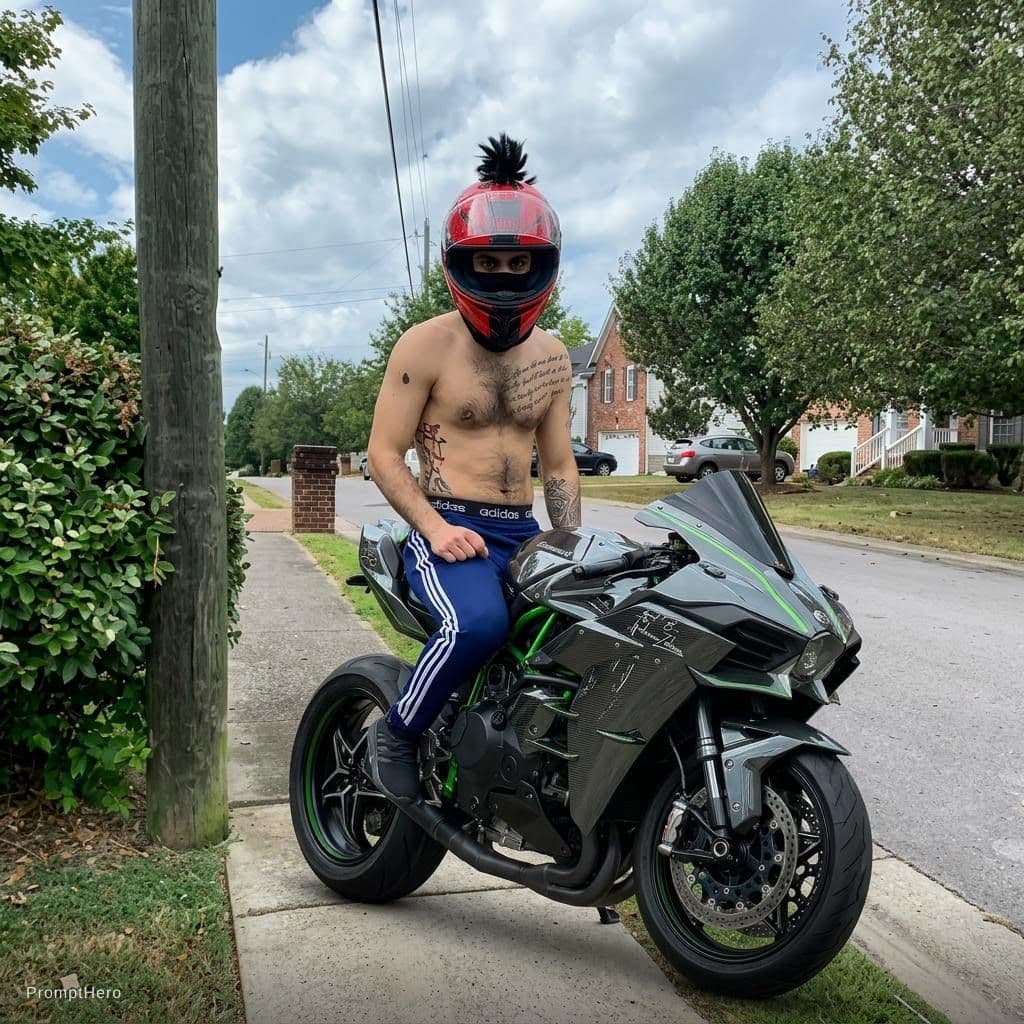 AI generated: Add me on the uploaded bike in the uploaded street