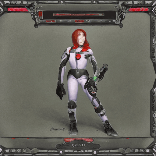 AI generated: girl cybor
