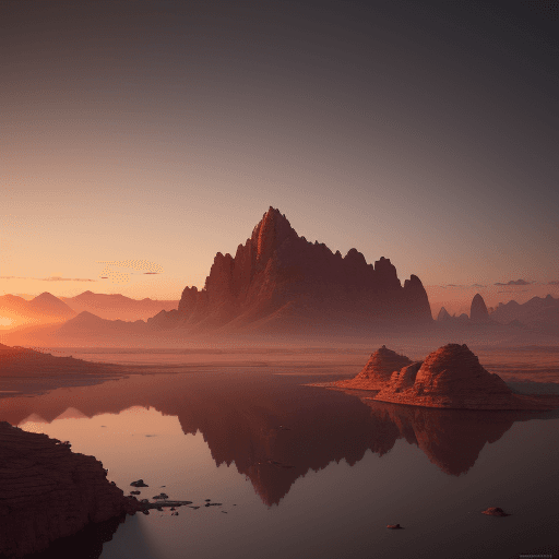 AI generated: saharian landscape at sunset , 4k ultra realism, BY Anton Gorlin, trending on artstation, sharp focu...
