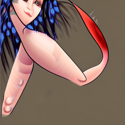 AI generated: 1boy, 1girl, black_hair, blue_eyes, blush, bottomless, bouncing_breasts, breasts, clothed_sex, cross...
