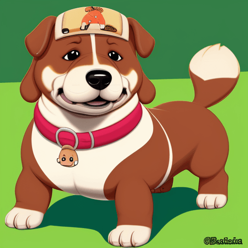 AI generated: perro salchicha gordo bachicha