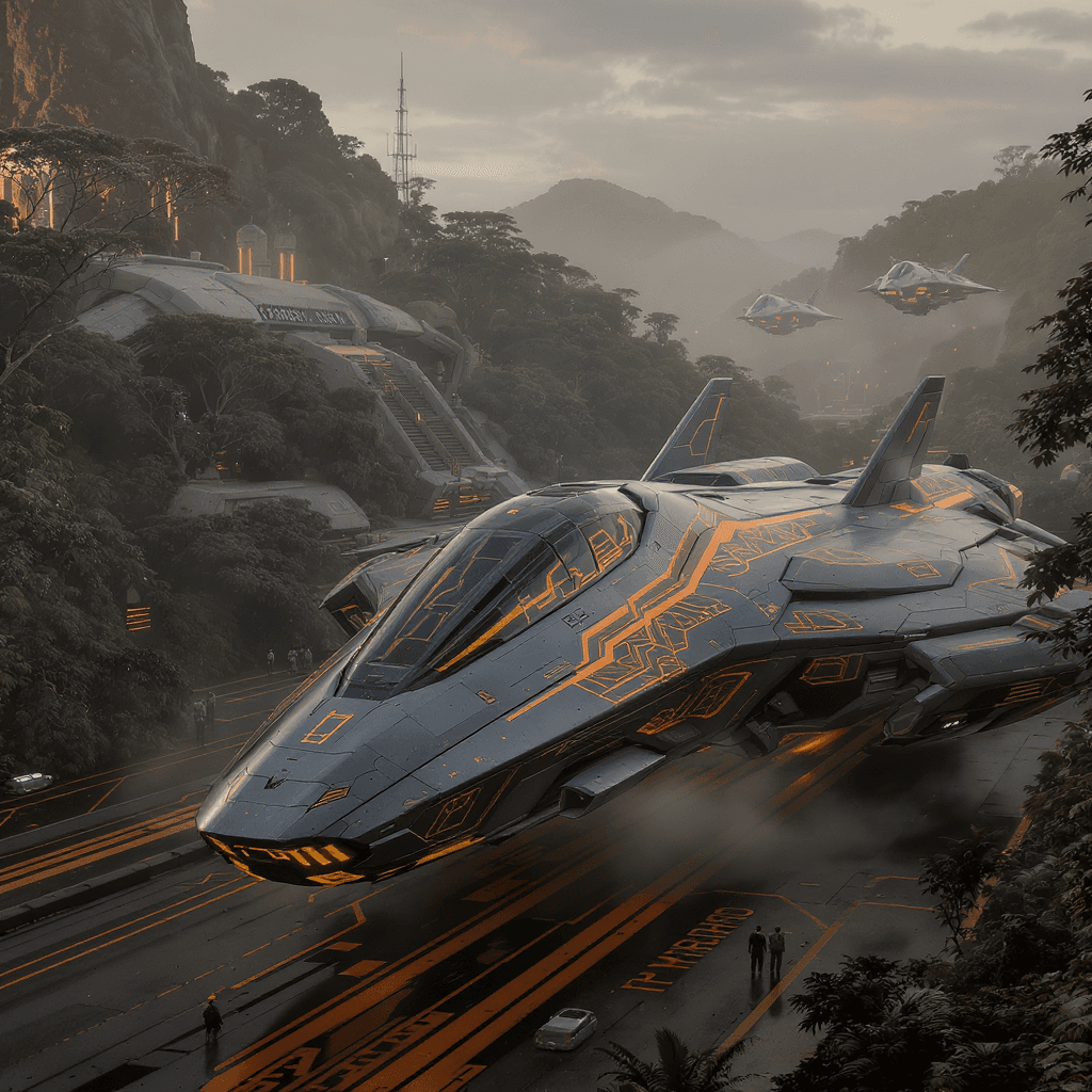 AI generated: 
Futuristic epic adventure, tartaria building in the background with mythological ancient flying sp...