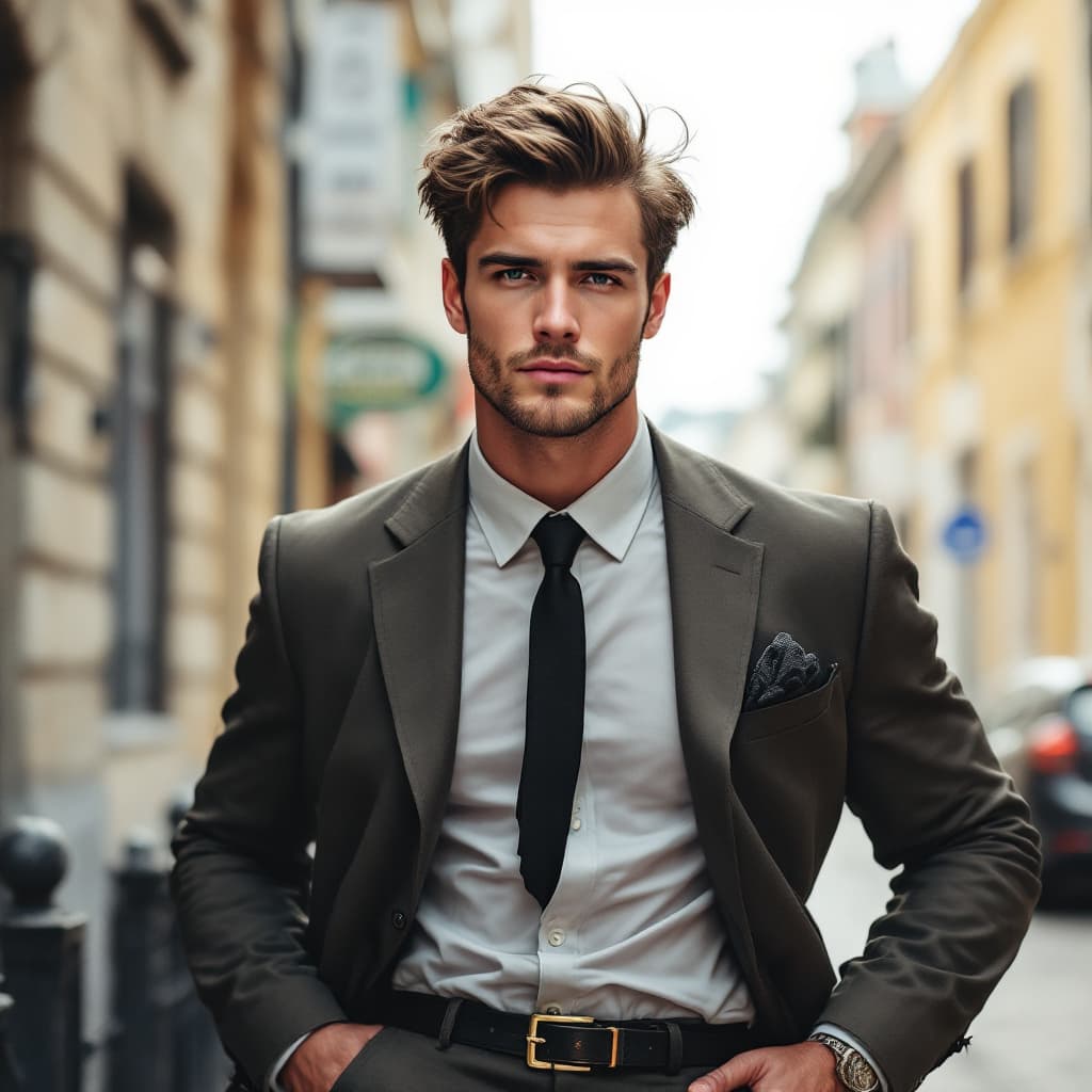 AI generated: tall handsome white male