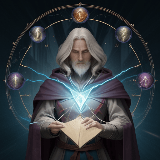 AI generated: Create a hero image using the following description and lore. Any mage can cast a spell or two, and ...