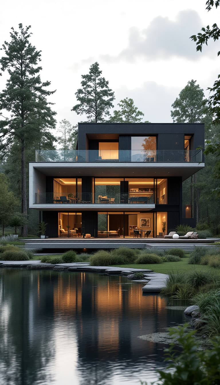 AI generated: DREAM-HOUSE: A breath-taking, modern dream house that embodies the spirit of freedom and experimenta...
