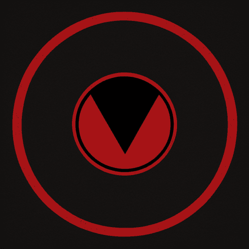 AI generated: "Herd" clan small logo with red eye