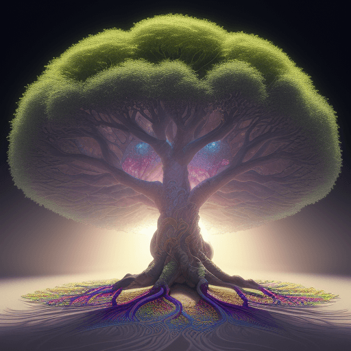 AI generated: The tree of Life ultra hd, realistic, vivid colors, highly detailed, UHD drawing, pen and ink, perfe...