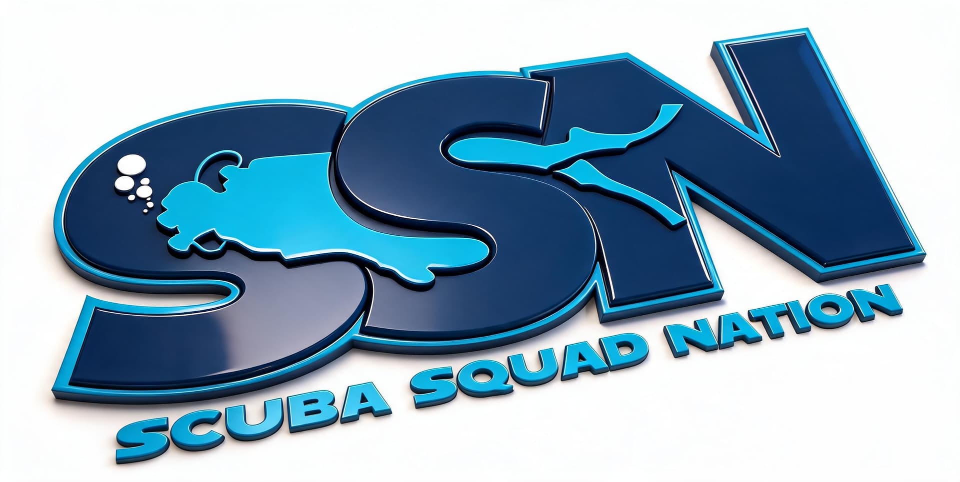 AI generated: create a 3d realistic version of this logo with shiny bevelled outlines, TILT THE LOGO UP SOME TO SE...