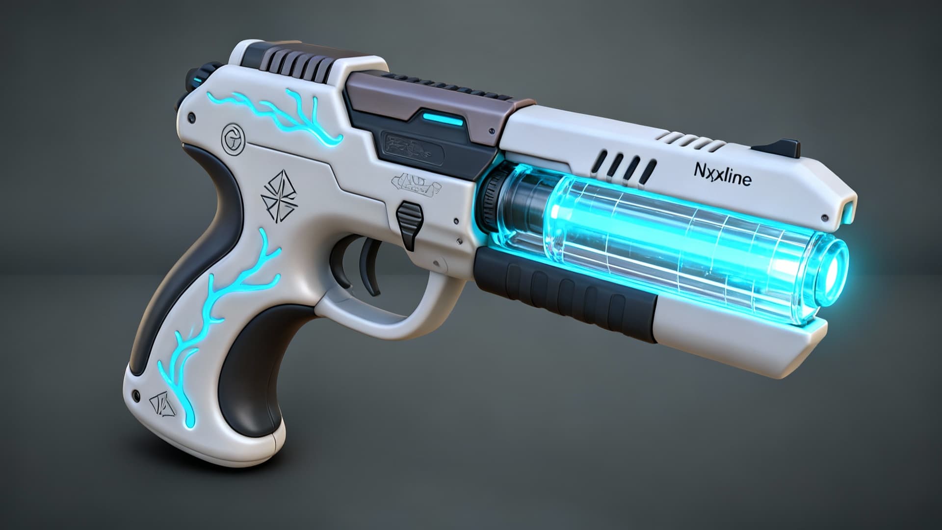 AI generated: Using the image as a reference, design the Nyxline Design ‘Calthera Series’ Weapons for the Our’Worl...