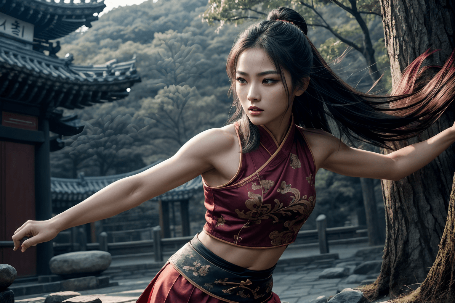 AI generated: ((masterpiece)), ((best quality)), extremely detailed cg 8k wallpaper, bright colors, Dramatic light...