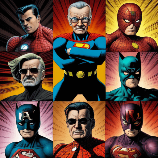 AI generated: comic book art, superhero, highly detailed, in the style of Stan Lee, full color, emotive expression...