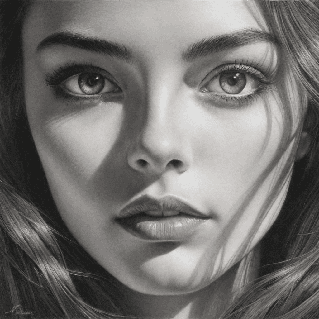 AI generated: The highly detailer photo realistic haunting black and white erotically charged photo, exudes a haun...