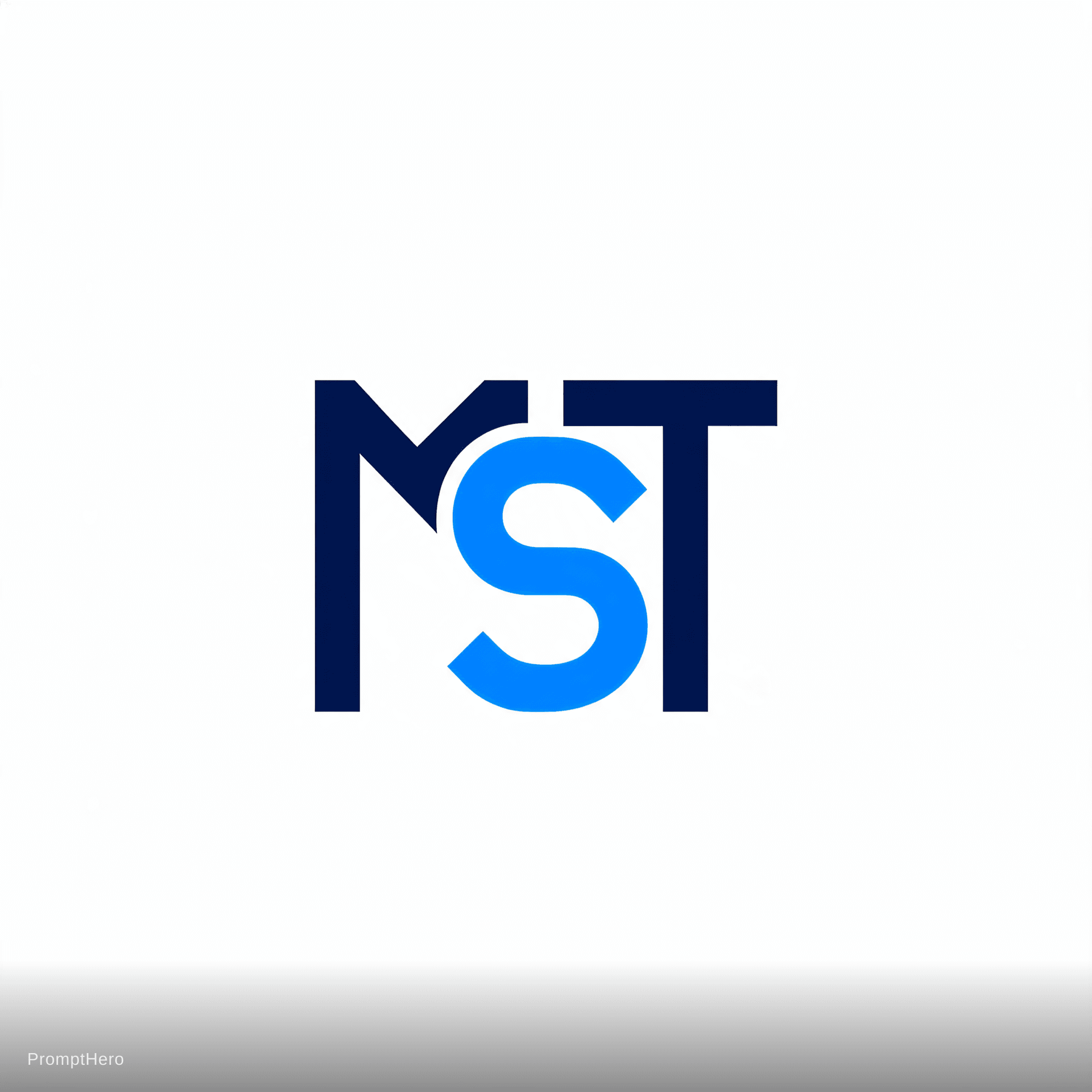 AI generated: ​A minimalist, highly professional corporate logo for a software development firm named "MST". The d...